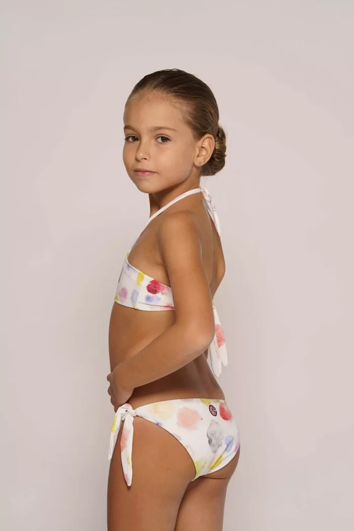 Bikini Due Pezzi da Bambina con laccetti regolabili